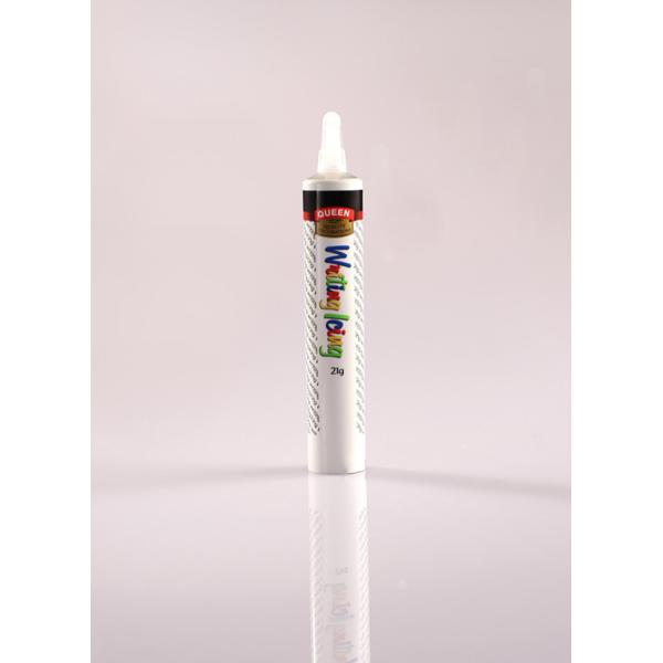 Dia 16 / 25 / 35 / 45 mm Printed Aluminium Collapsible Packaging Tube For Food