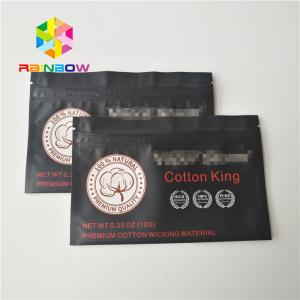  Stand Up Zip Seal Bags For Facial Makeup Round Beauty Cotton Pads Fr-20181019-2 Manufactures