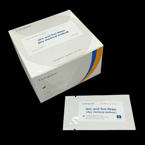  Blood Uric Acid Test Strip Dry Chemical Method High Accuracy Manufactures