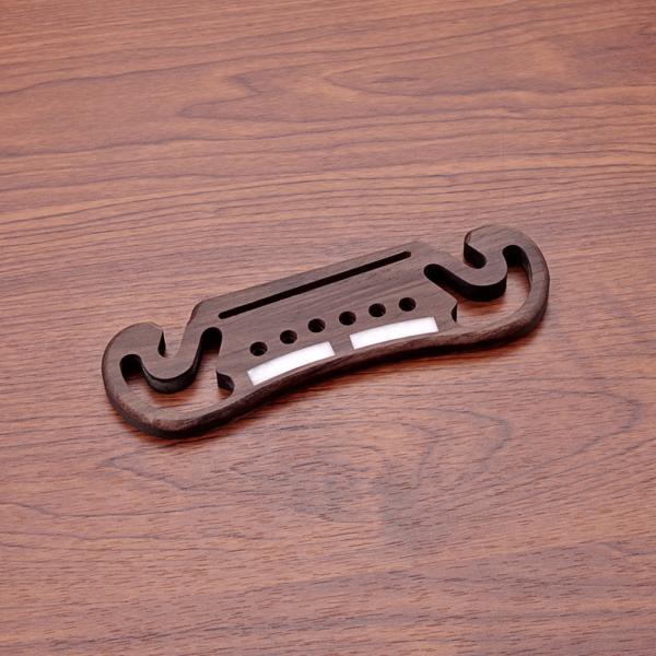 10.8MM String Spacing Acoustic Guitar Bridge Blank Rosewood Plate Easy To Install