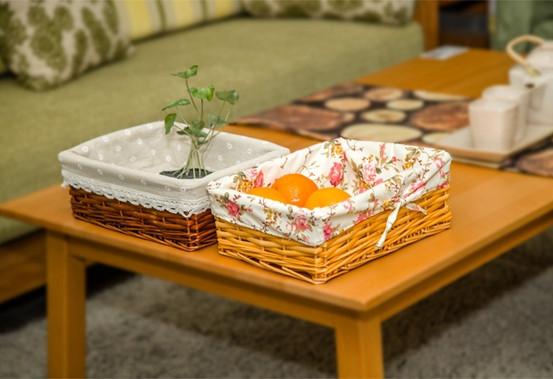 Quality Wicker storage baskets with mat customize size handcraft wicker arts ECO square shape wicker manufacturer for sale