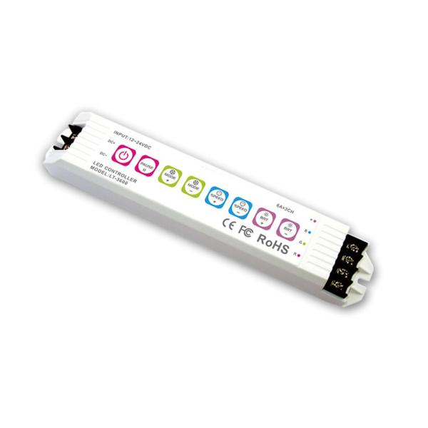 6A * 3 CH 32Modes Multi Function RGB LED Strip Controller With 8 Press Buttons