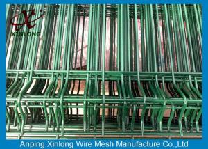 Powders Sprayed Coating Welded Wire Mesh Fence For Courtyard Dark Green Color