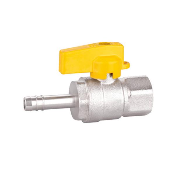 Gas Brass Threaded Ball Valve Male X Hose Connector PTFE Ball Valve