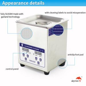  60 Watt Ultrasonic Cleaning Equipment 2L For Diamond / Gold / Silver Products Manufactures