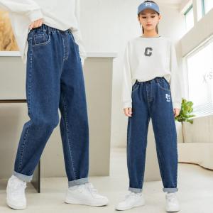  55% Flax 45% Cotton Girls Spring Pants Thin Loose Casual Knickerbockers Manufactures