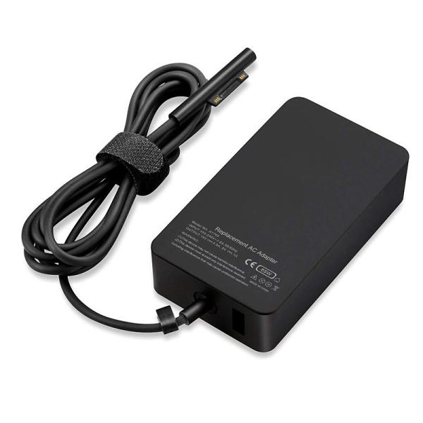 65W Replacement Surface Pro Charger 15V 4A USB 5V 1A