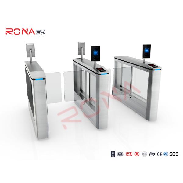 Security Pedestrian access control Swing Gate Turnstile With Face Recognition with 6 pairs sensors