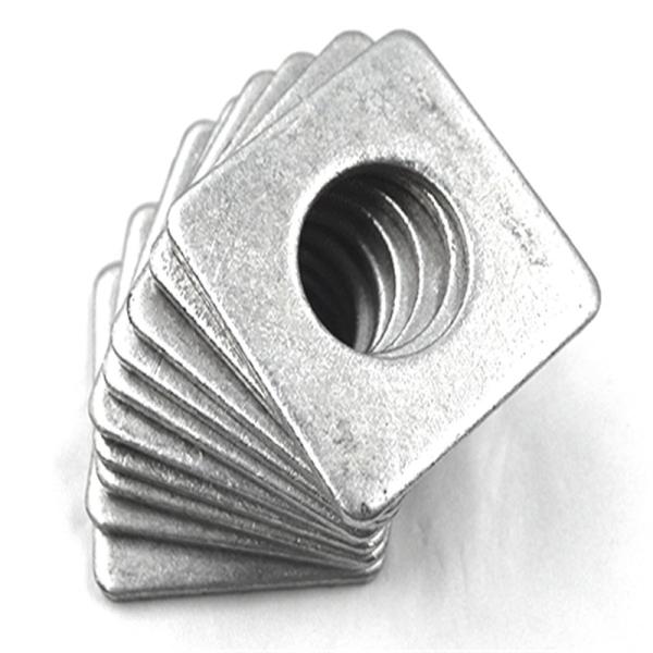 Decorative Thin Steel Square Flat Washers Hardware Fasteners Type Widely Use