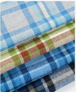 China Woolen plaid woolen fabric woolen coat women's coat woolen chemical fiber double-sided fabric manufacturers supply whole on sale
