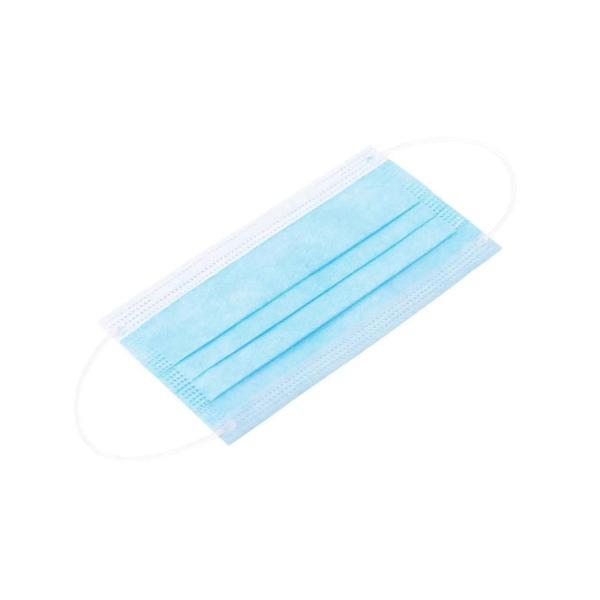 Non Woven 3 Ply Disposable Face Mask Virus Protection With Elastic Earloops