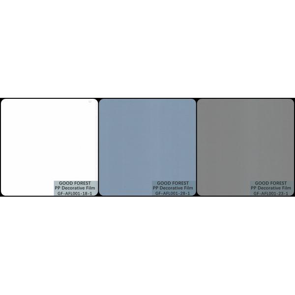 Decorative White Polypropylene Film Degradable Skin Feeling Series