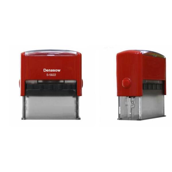 Square 58x22mmFactory Denasow Self inking stamp office use stamp rubber stamp Square/Retangle size 58x22mm