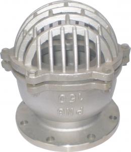  316L Stainless Steel Flanged Foot Valve For Water Pump or Bottom of Tank Manufactures