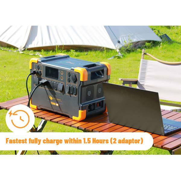 2000W Lithium Battery Solar Generator with 1920Wh Battery Capacity 3500 Recycles and Built-In MPPT Charge Controller