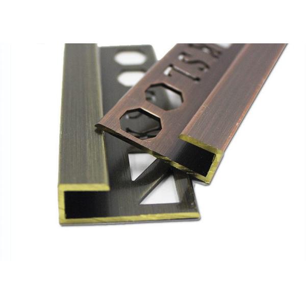 Bronze Retro Brass Tile Trim Upscale Luxury Brass Metal Tile Trim