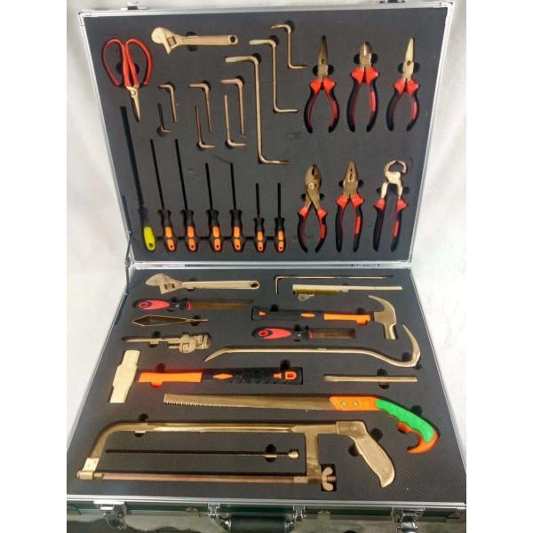 36 Piece Non Magnetic EOD Tool Kit Explosion Proof Beryllium Bronze Material