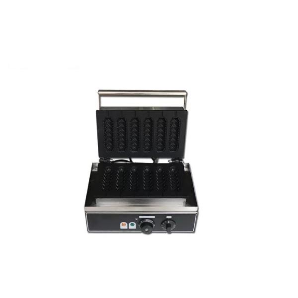 Stainless Steel 390mm 1.55Kw Hot Dog Waffle Maker