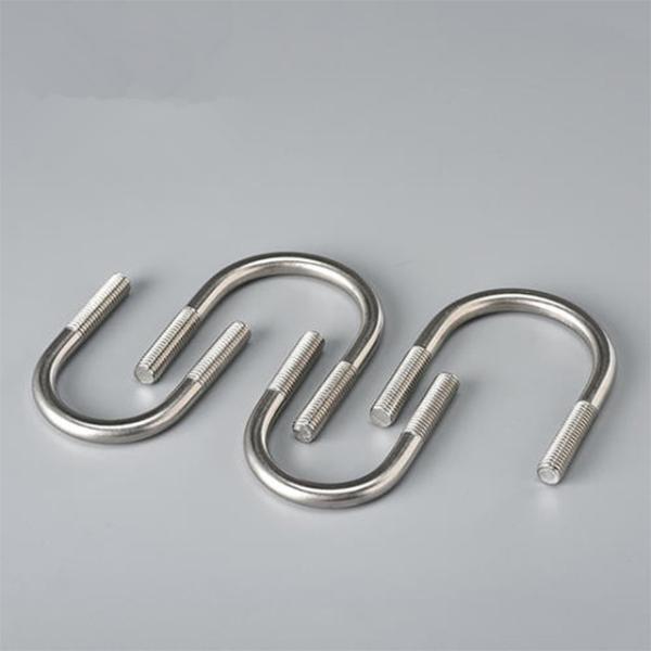 SS304 A2 Polishing Threaded U Bolt High Strength With Screw Threads