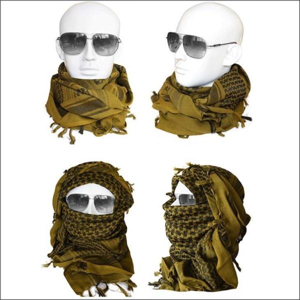 Shemagh Tactical Desert ornaments Head Scarf Motorcycle Face Mask Biker Arab Wrap Summer Keffiyeh Cover Scarves
