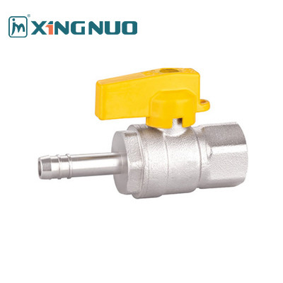 Female Threaded Gas Brass Valve 1/2 Inch 1 Inch Threaded Ball Valve Male X Hose Connector PTFE Ball Valve