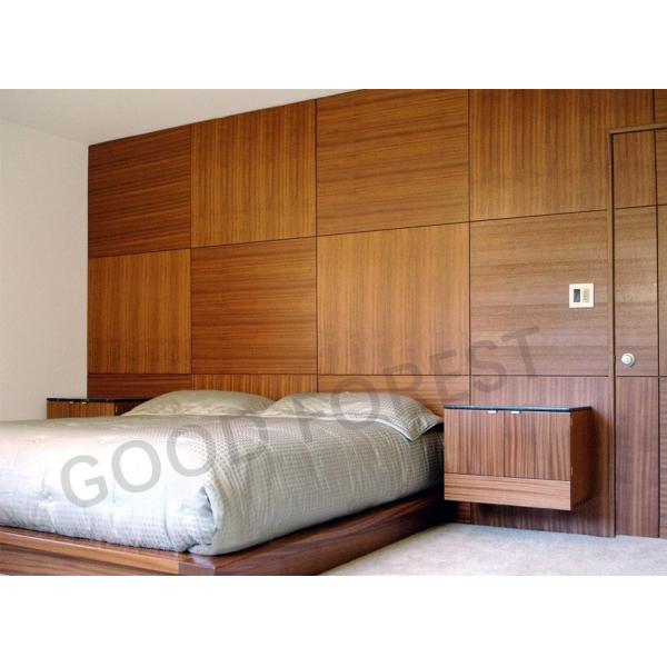 Natural Sapele Wood Veneer Figured Wood Grain Veneer For Decoration