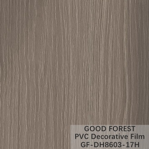 Partition PVC Decorative Film 0.25mm - 0.60mm Thickness Dark Grey Color