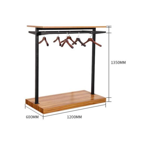MDF Wood Flooring Stand Garment Display Stands For Retail Shop 120x60x132cm