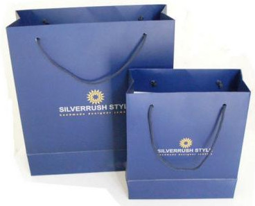 Logo printed eco-friendly custom Paper Shopping Bags
