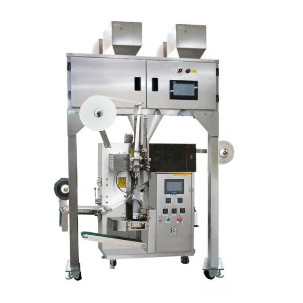 CE Certificate LC-T80 Fully Automatic Small Teabag Filter Paper Tea High Efficiency Tea Bag Packing Machine | Inner and Outer Bag Double Chamber System for Herbal & Flower Tea