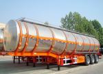 Aluminum Insulated Tanker Semi Trailer For Asphalt Edible Crude Oil
