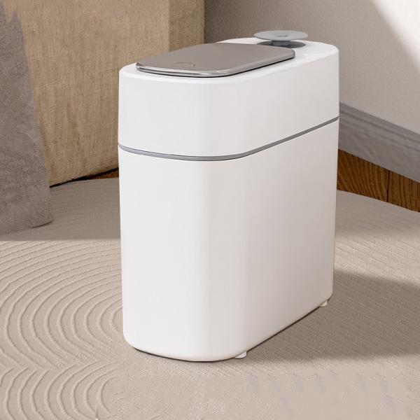 Large Capacity Household Bathroom Aromatherapy Antibacterial Narrow Slit Induction Spray Storage Bucket Waste Bins Trash Can