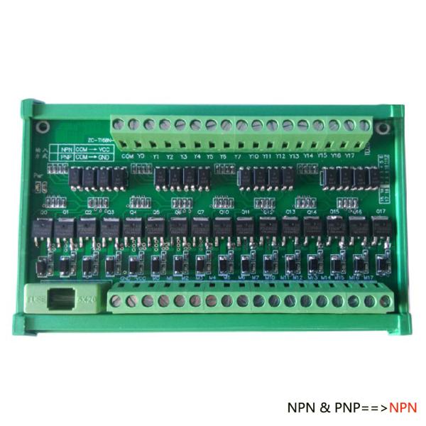 16 Ways PLC Output Power Amplifier Module Relay Board ZC16BN NPN Signal Outlet