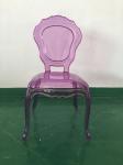 Plastic Princess Stackable Wedding Dining Chairs Event Rent , Clear / Grey /