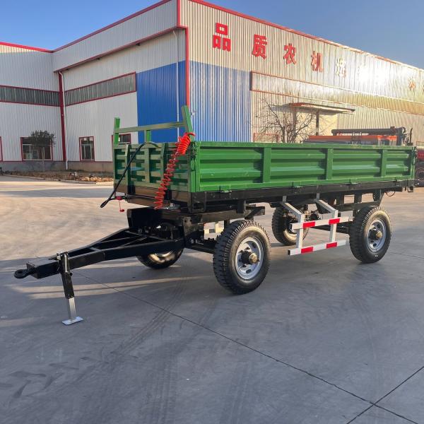 Hydraulic Dump Farm Trailer Customized 3t 4t 5t 6t 7t 8t For Tractor