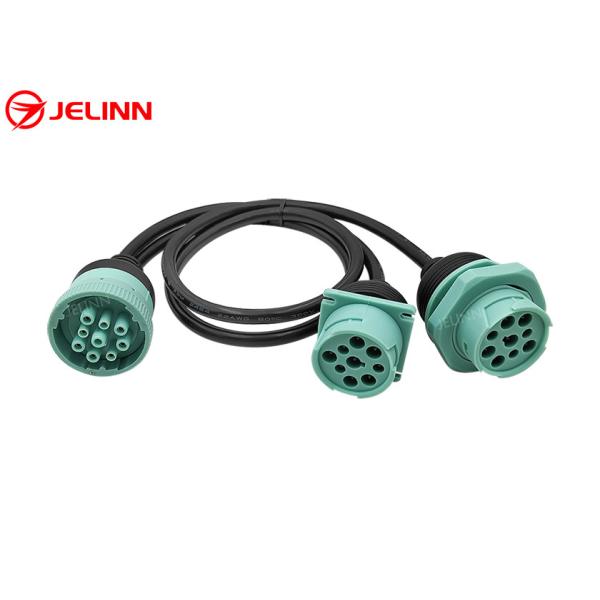 Deutsch 9 Pins J1939 Connector Male Female Split Y Cable
