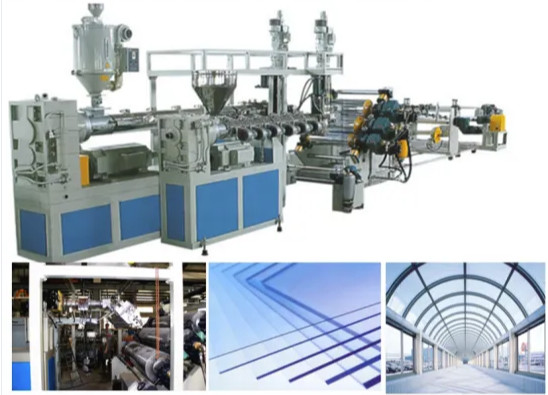 Agricultural Plastic Sheet Extrusion Line Greenhouse Hollow Polycarbonate Roof Panels