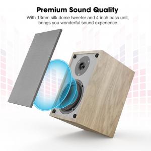  100W Audio Bluetooth Bookshelf Speakers Wireless For Home Theater Manufactures