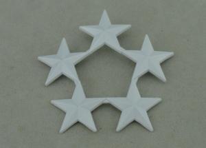  3 Stars Award Badges Zinc Alloy Spray With White 2.5 inch Manufactures