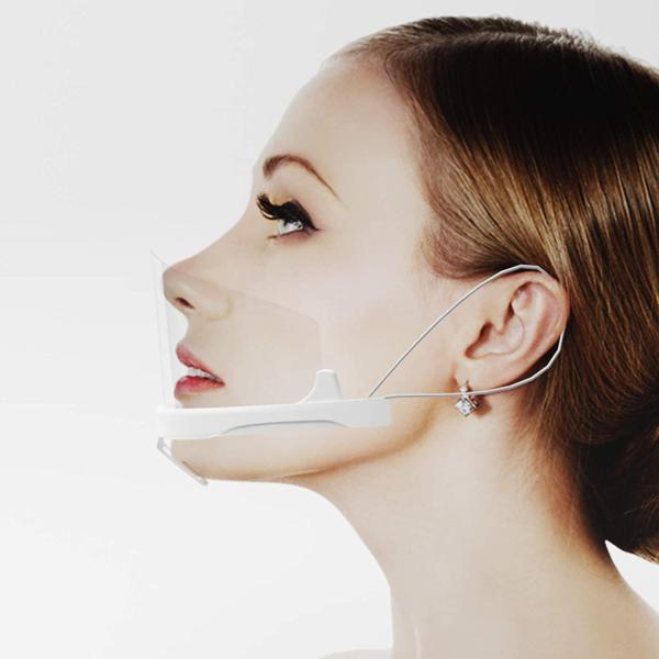 Reusable Sanitary Transparent Plastic Mouth Cover