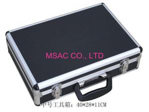China Detachable Aluminum Tool Case / Hand Tool Boxes MM MDF With Black Diamond ABS Panel on sale