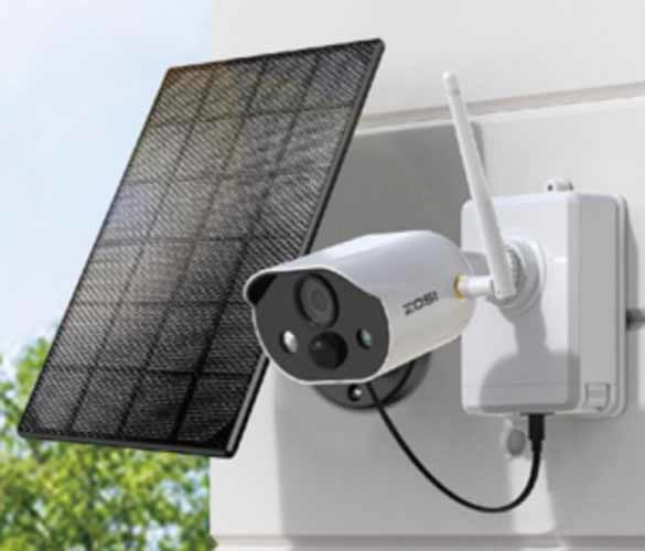 2 Lens 8MP 4K Wireless North America 4G LTE Solar Power Surveillance Security PTZ Camera Outdoor 4G Sim Card Solar CCTV Camera