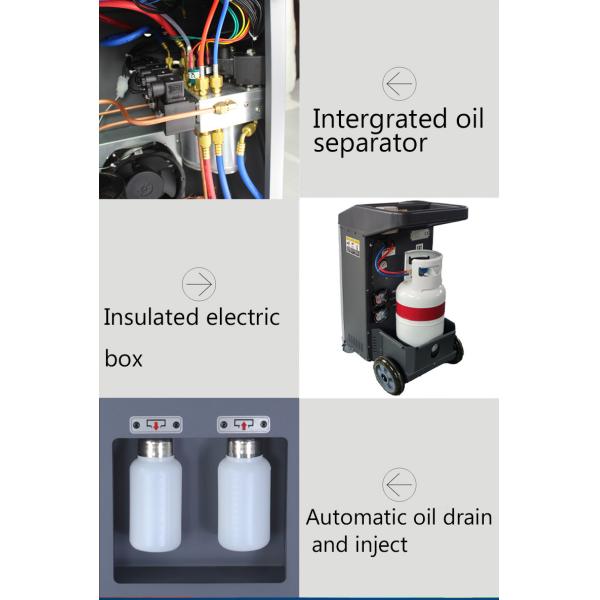 Recharge Recycle Air Con AC Gas Recovery Machine A/C Service Station For R1234yf