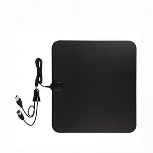  HDTV Indoor Amplified TV Antenna 50 to 70 Miles Range with Detachable Amplifier Signal Booster and 16 Feet Coaxial Cable Manufactures