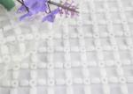 Milk Silk Eyelet Design Embroidered Mesh Lace Fabric By The Yard For Bridal