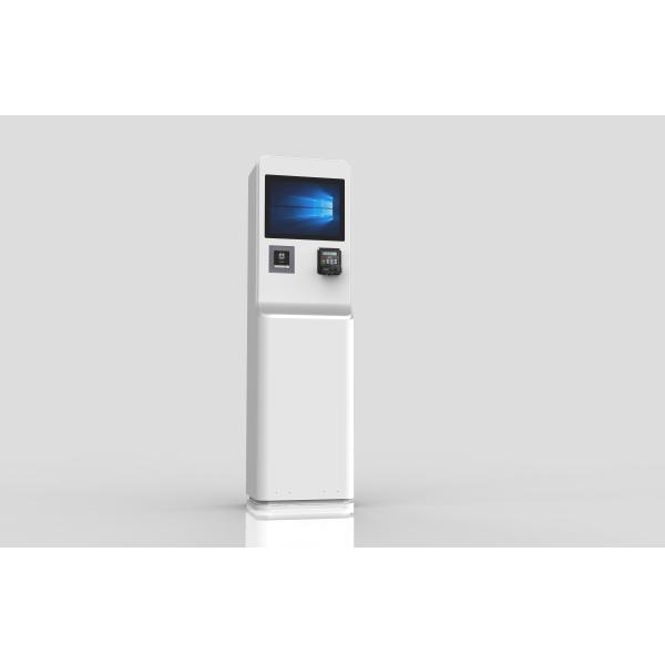 Floor Stand Restaurant Hotel Self Ordering Kiosk With Touch Screen Receipt Printer