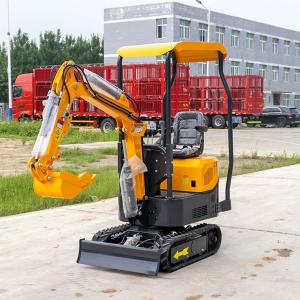  Energy Efficient  Yellow 1.8 Ton Mini Excavator Machine With Attachments Manufactures