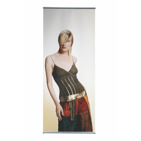 Custom Graphic Banner Stand Trade Show L Banner Display Aluminum Round Frame