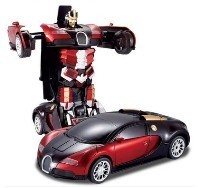 Transformers 4 battle robot electric acousto-optic toy remote control car Bugatti