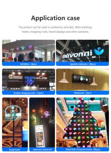  Android IOS APP Control 3D Led Hologram Display For Shopping Mall Clubs Z3H Manufactures